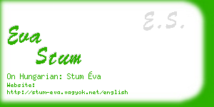 eva stum business card