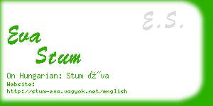 eva stum business card